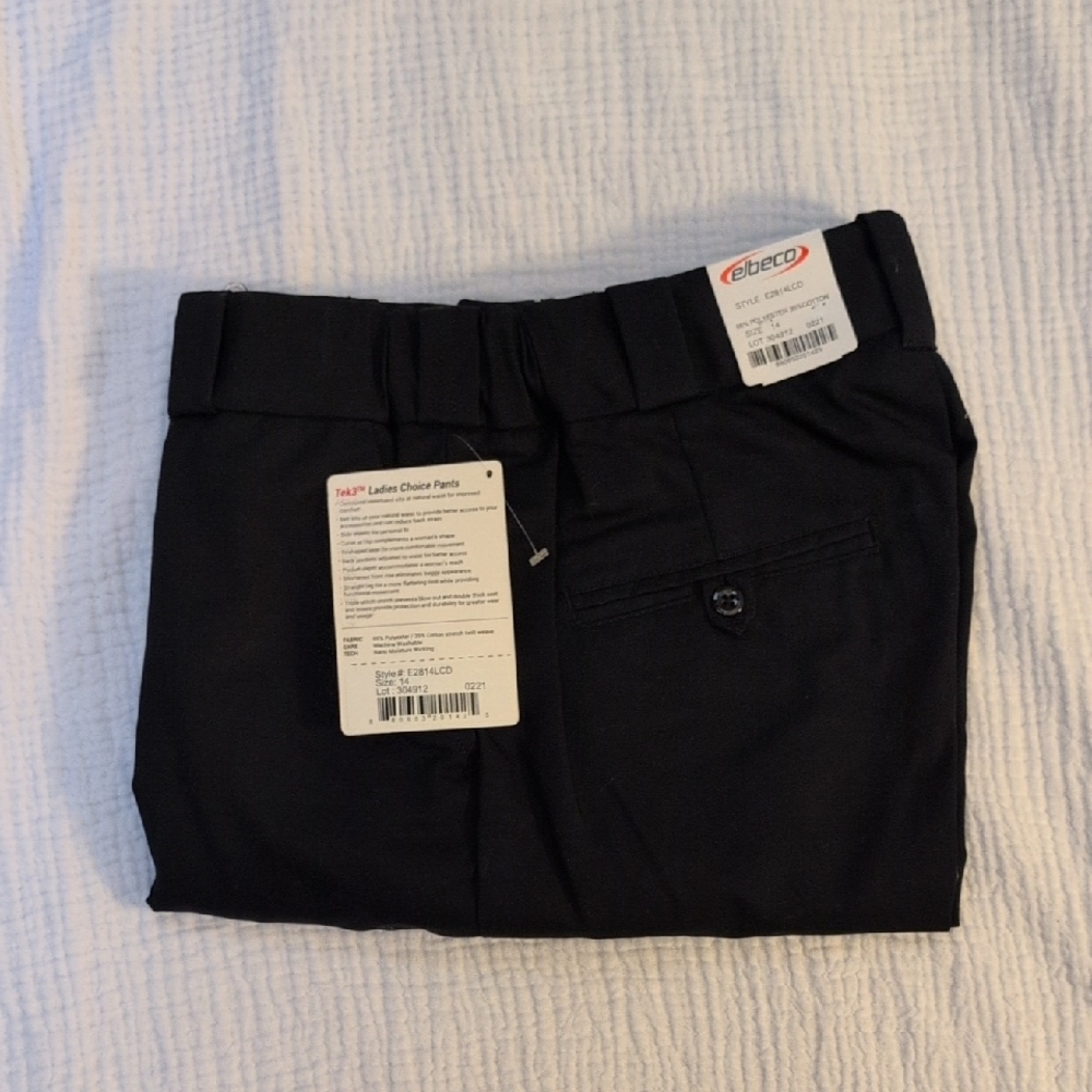 Elbeco Tek3 Ladies Choice EMS Pants, Midnight Navy, NWT Sz 14